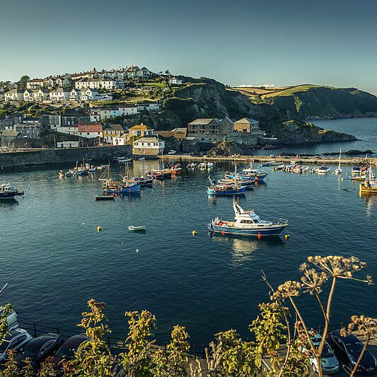Harbor area, Mevagissey, Cornwall.